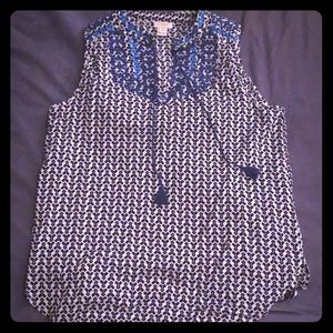 J crew embroidered top: classy and cute!